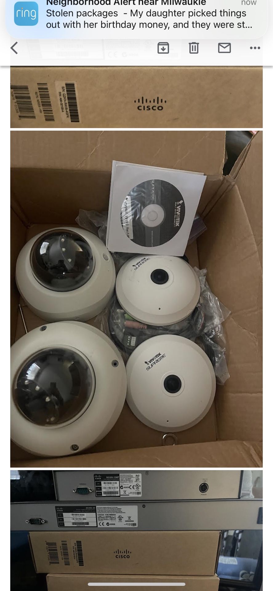 Miscellaneous Computer Equipment Like Brand New Condition In The Box And Hi Tech Network Security Cameras