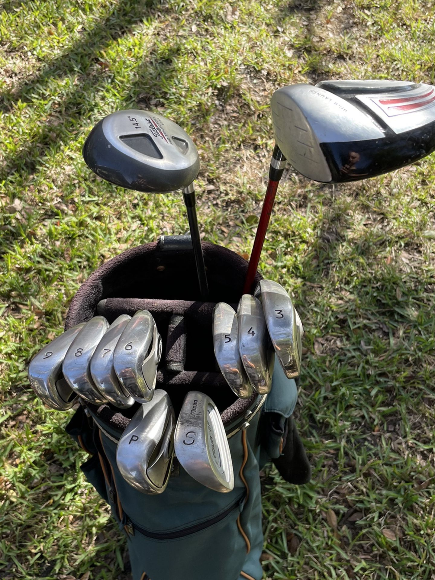 Men’s Golf Clubs (driver, 3 Wood, Iron Set and Bag)