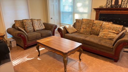 4 piece living room set  - or Best Offer! Microfiber Sofa, coffee table, end table,  Loveseat