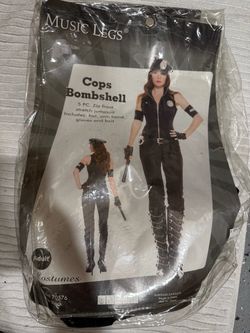 Music Legs Cops Bombshell Adult Costume