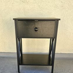 Night Stand End Table Dark Brown