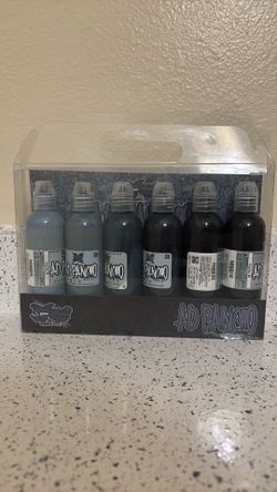 Tattoo ink set World famous tattoo ink AD PANCHO grey pastel set 4oz