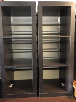 Two 3 Cubes Vertical Organizer Shelf. 44.5 x 16.5 x 15.5. Nice