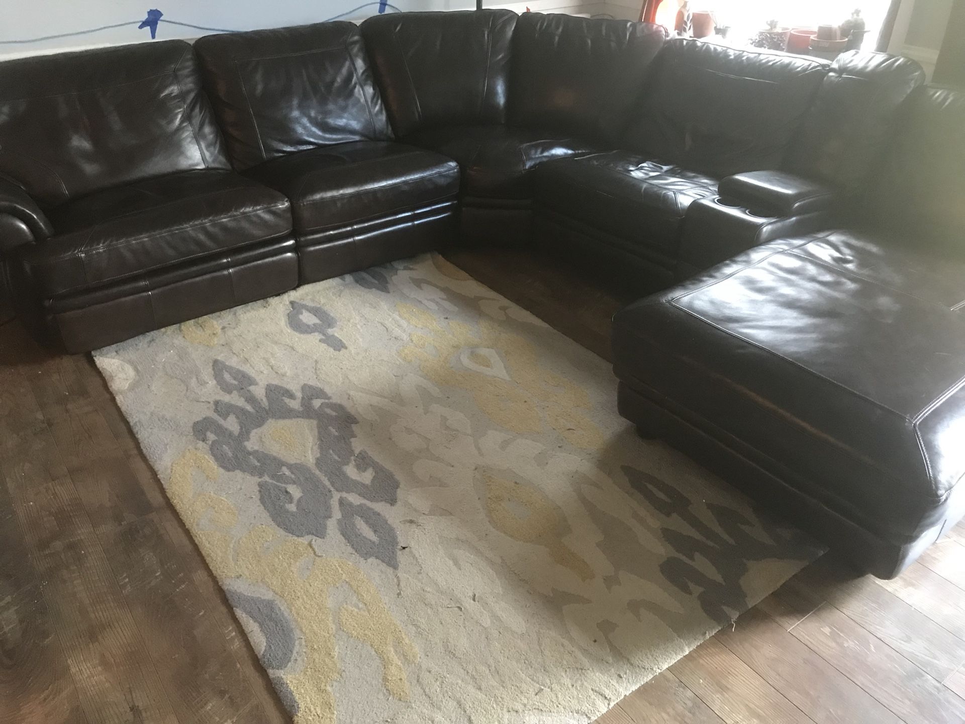 Havertys bentley sale leather sectional