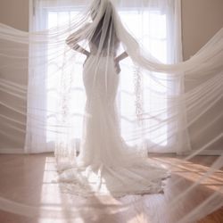Italian Silk Bridal Veil 