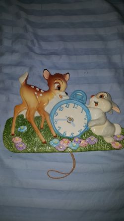 Vintage Bambi Thumper clock