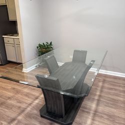 Glass Dining Table For 6