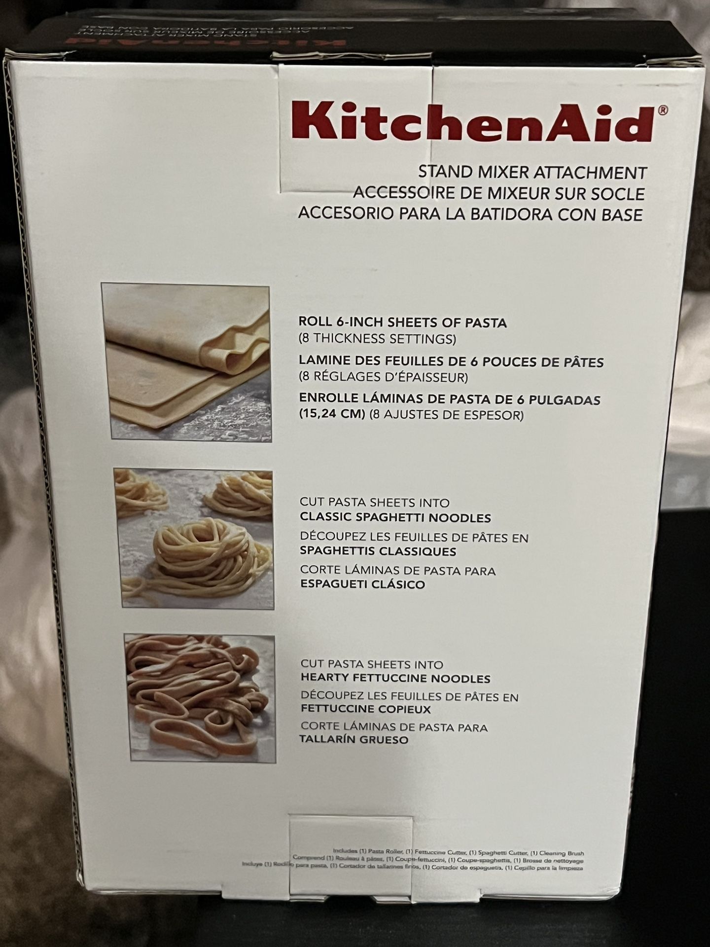 NIB Kitchen aid 3 Piece Pasta Roller & Cutter Home & Garden