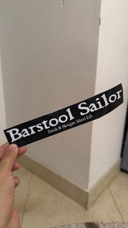 Barstool Sailor Bumper Sticker decal
