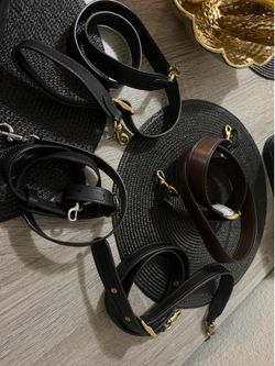 Leather coach straps for bags