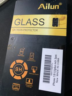 Apple iPhone 8 Plus with case and 2 screen protector no charger