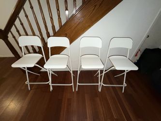 4 White IKEA Chairs – Set