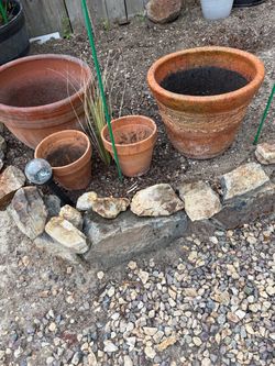 Large Terra Cotta Pots