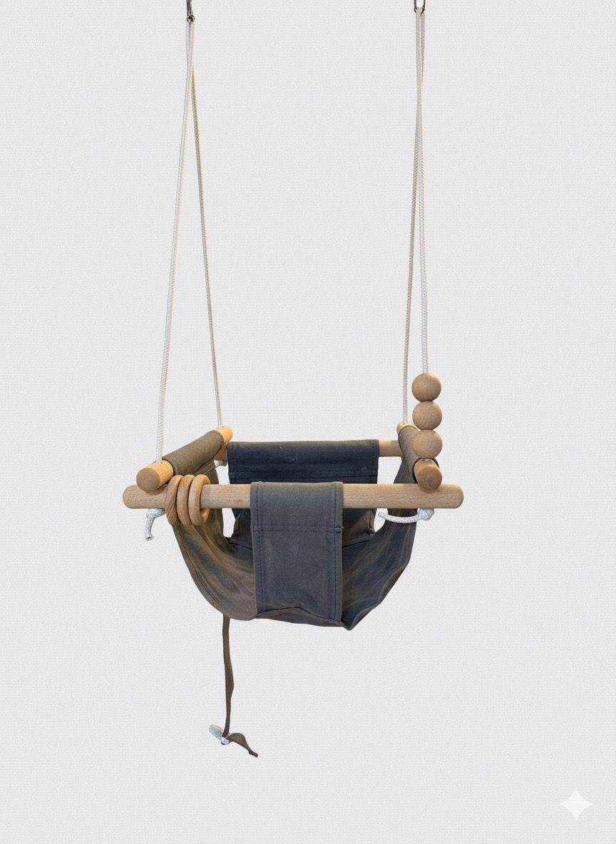 Indoor Outdoor Baby Swing with 3-Point Harness