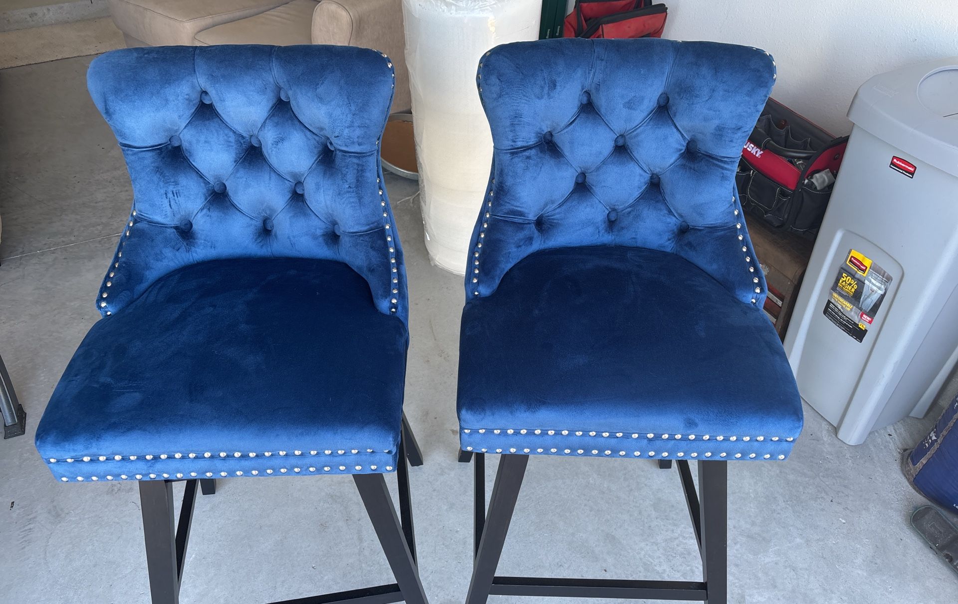 New Counter Height Fabric Swivel Chairs