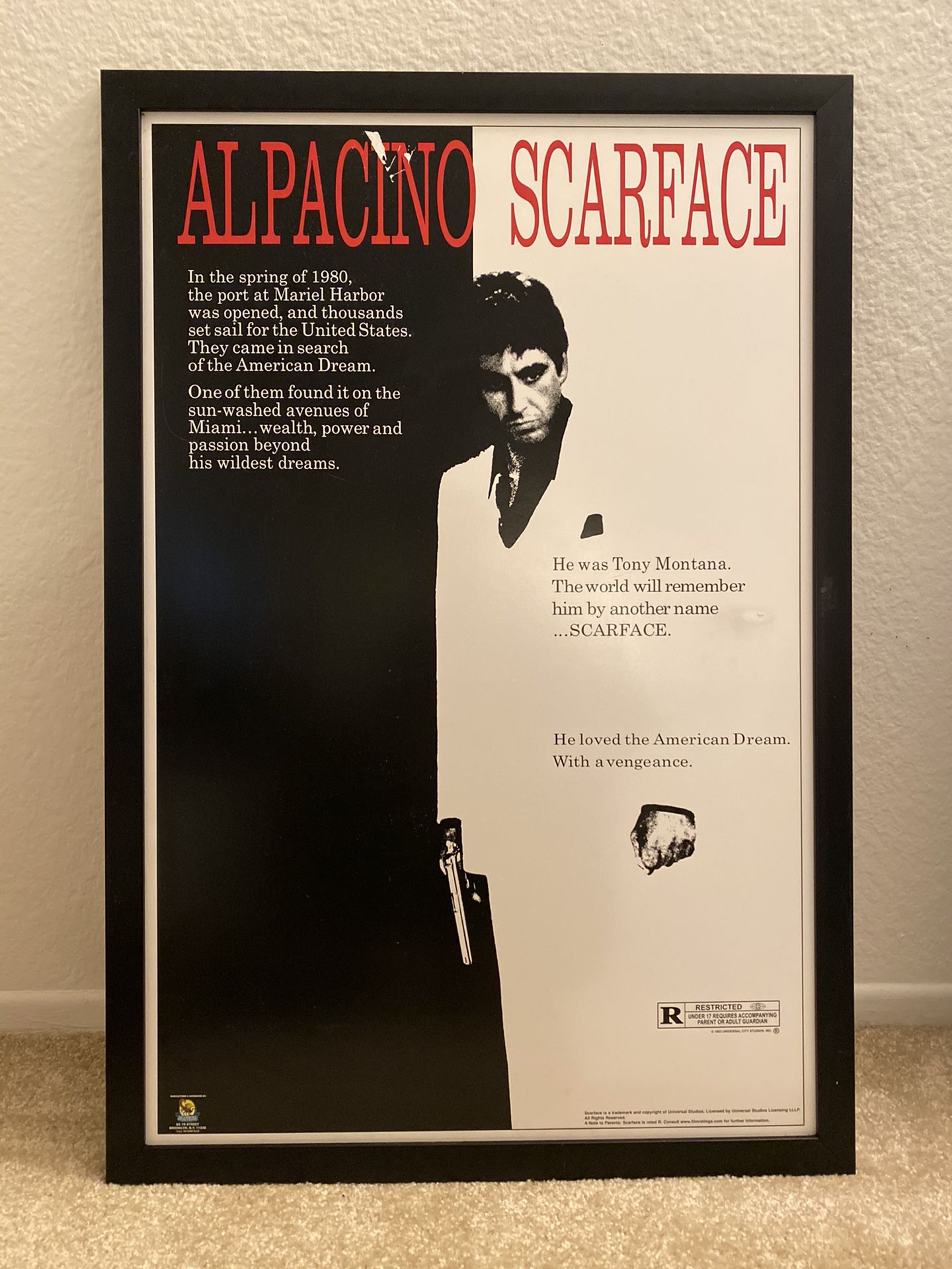Alpacino Scarface poster