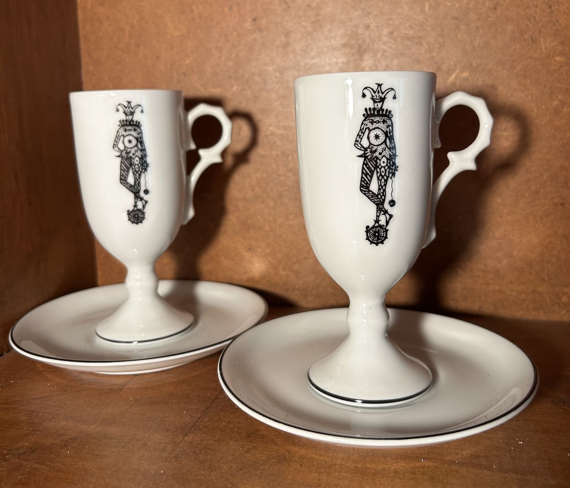 D.H. Holmes Jester Irish coffee Cup And Saucer