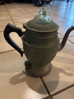Antique Aluminum Stovetop Coffee Percolator