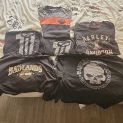 Assorted Harley Davidson Shirts 