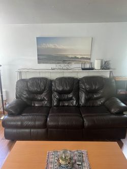 Free Leather Couch in good condition