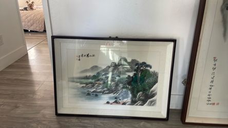 Korean hand painting with frame