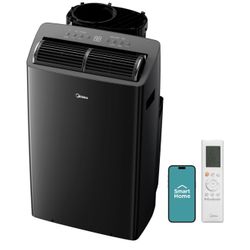 12,000 BTU ASHRAE Portable Air Conditioner, Cools up to 400 Sq.Ft., with Dehumidifier & Fan mode, Control with Remote, Amazon Alexa &