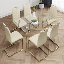 Set of 4 Brand New Faux Leather Seats