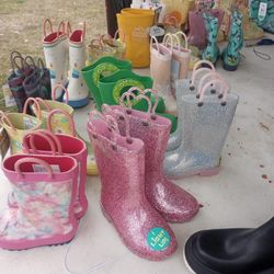 Slippers and Rain boots 