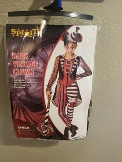 Teen Clown Hallowen Costume