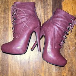 Burgundy Boots