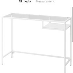 Ikea VITTSJÖ Laptop Table Black/glass