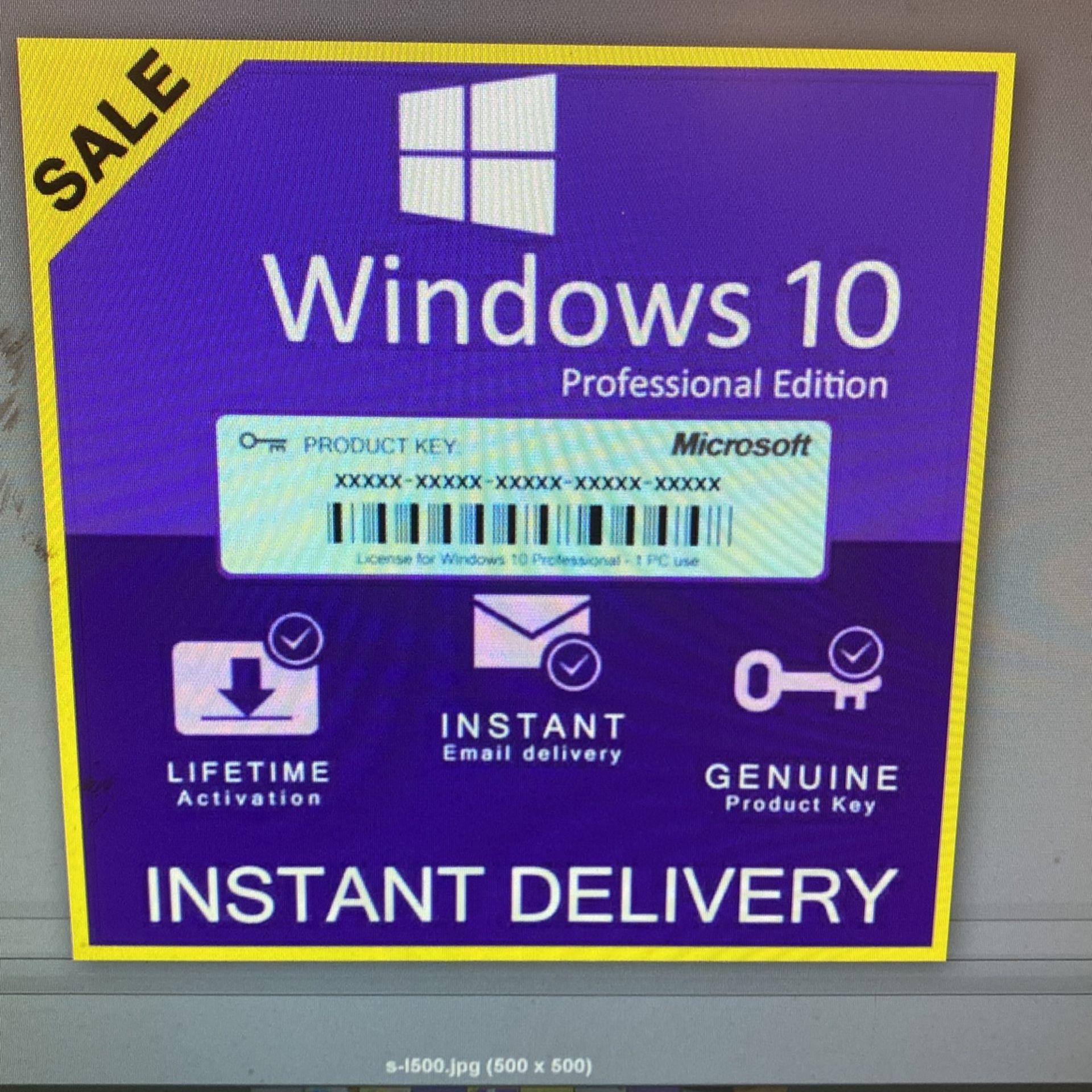Window 10 Pro License Key Instant Email Delivery