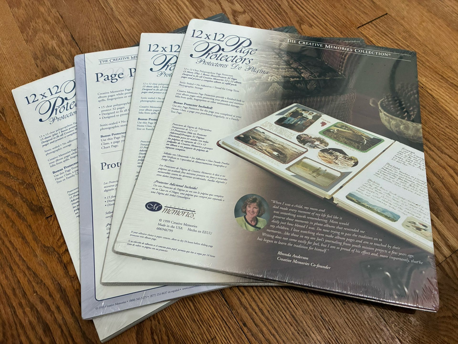 Creative Memories 4 Pack Page Protectors 12x12