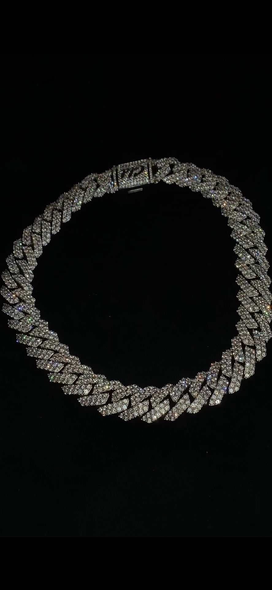 Diamond Prong Link Choker