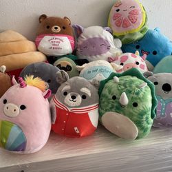 Squishmallows Assorted In Sizes And Characters