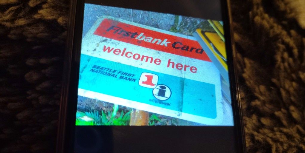 Vintage Bank Sign