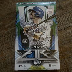 2021 Topps Fire MLB Fire Baseball Trading Card Hobby Box SEALED + 2 Autographs 