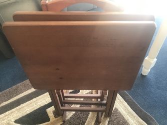 Wooden tables