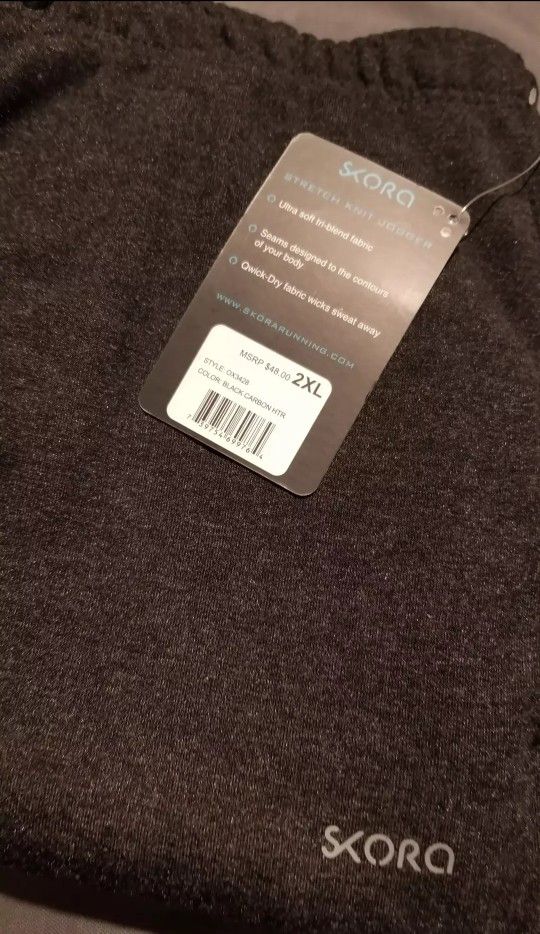 SKORA TECH KNIT JOGGER PANTS (Black Carbon 2XL)