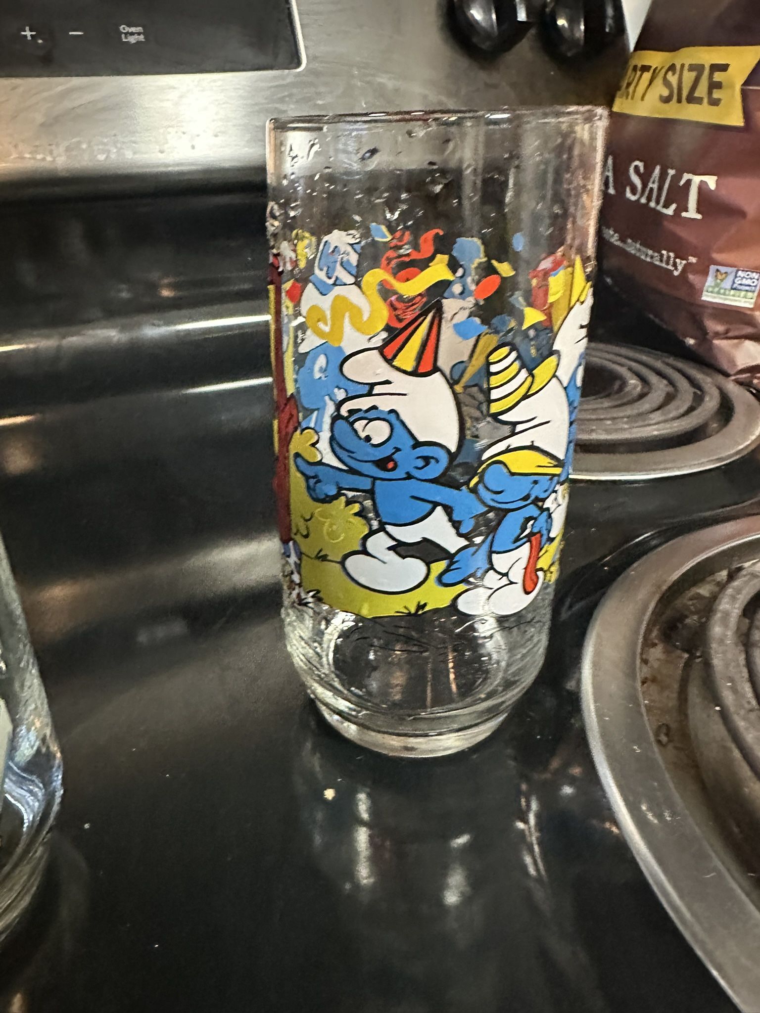 Classic antique glass cups