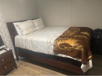 Queen bed plus bed frame