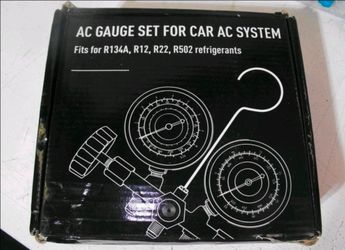 OMT ORION MOTOR TECH AC GAUGE SET FOR CAR AC SYSTEM 5FT 3-WAY AC DIAGNOSIS
