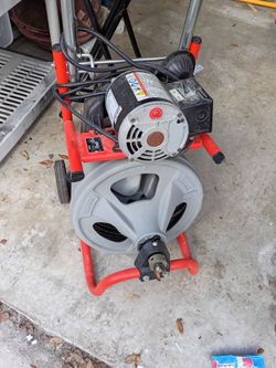 USED 1 TIME ONLY. DRAIN CLEANER 75FT  CABLE $550