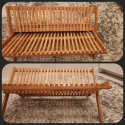 Wood Dish Rack. Could Be Used Like Vine Storage. $55