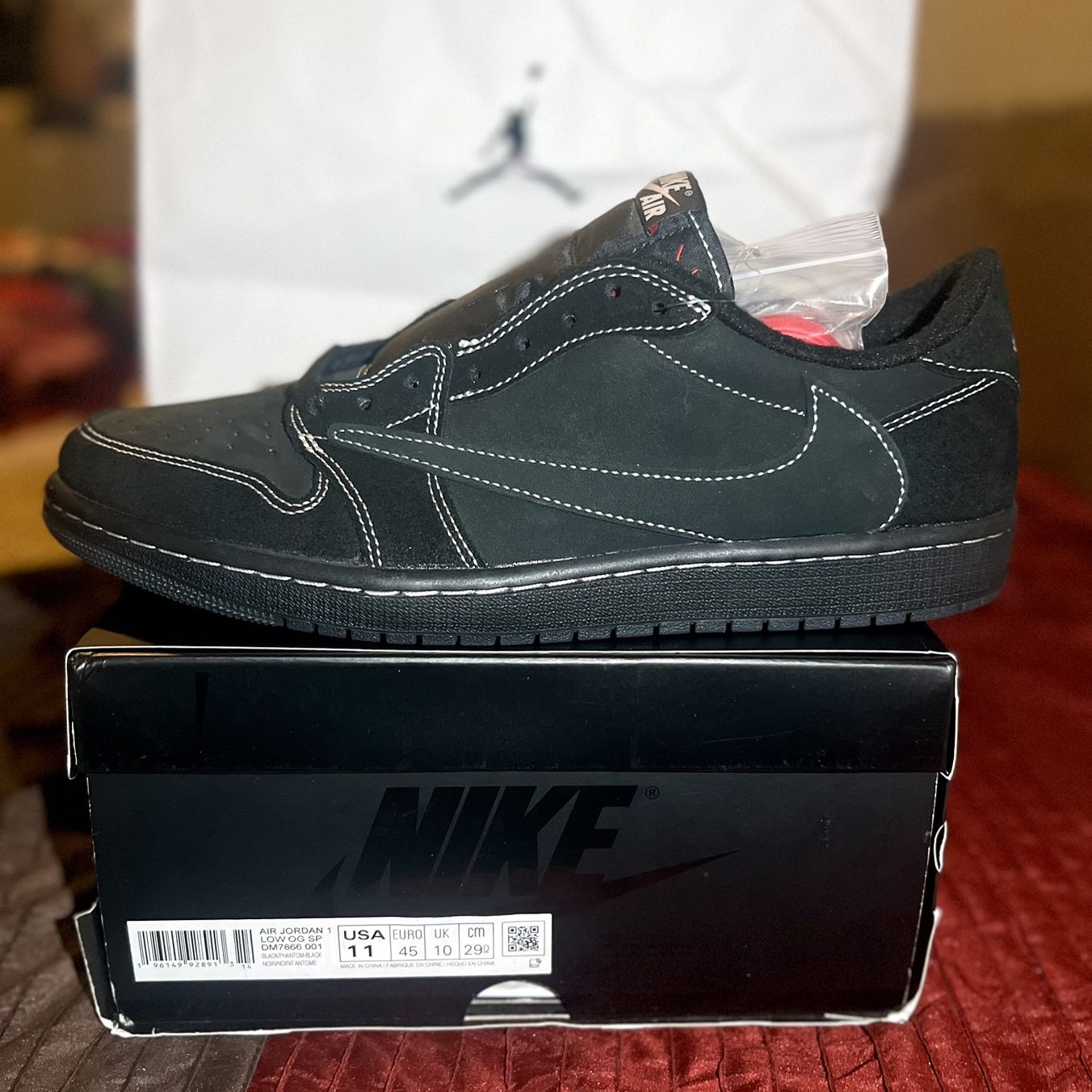 Jordan 1 Travis Scott Black Phantom size 11