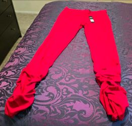 *Fashion Nova Love Galore Stacked Legging (Red) Brand New with Tags XL