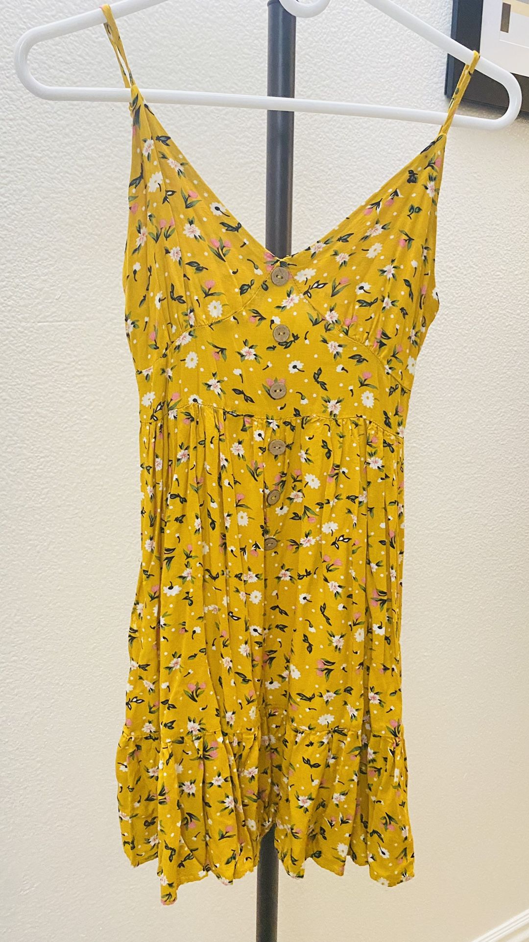 Yellow Floral Dress