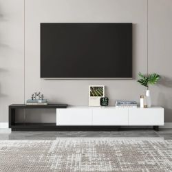 Homary Quoint Extendable TV Stand with 3 Drawers  