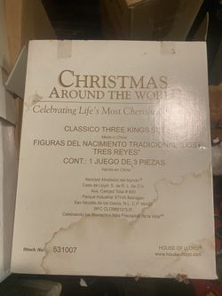 Christmas around the world three kings end nativity set boxed