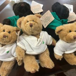 Vintage Russ “Bears From the Past” Fully Jointed Teddy Bears – St. Patrick’s Theme